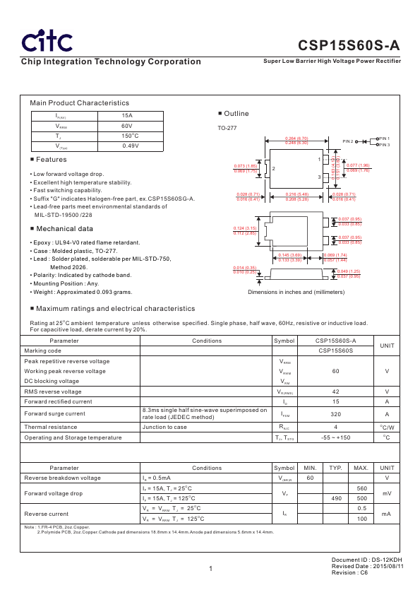 CSP15S60S-A