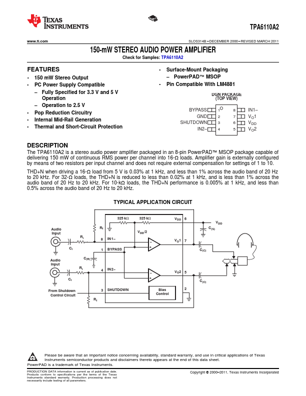 TPA6110A2