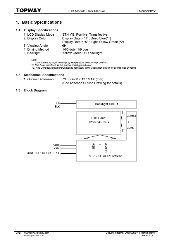 LM6060CBY-1