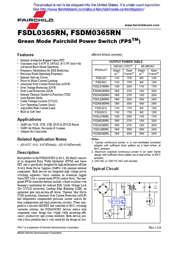 FSDL0365RN