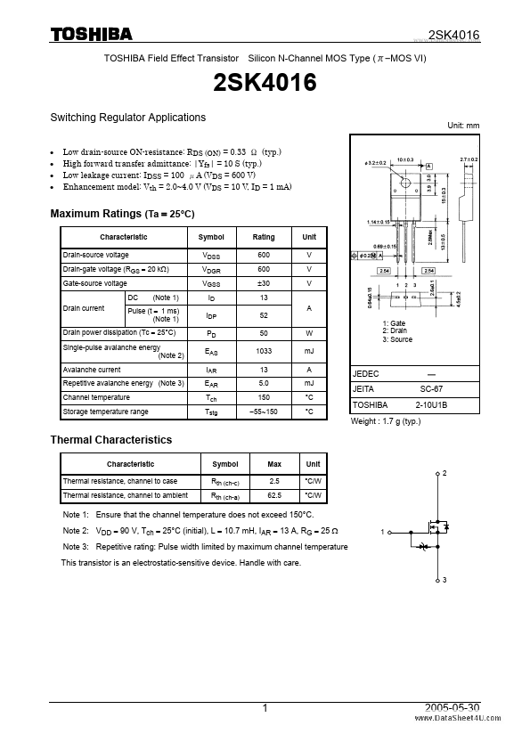 2SK4016