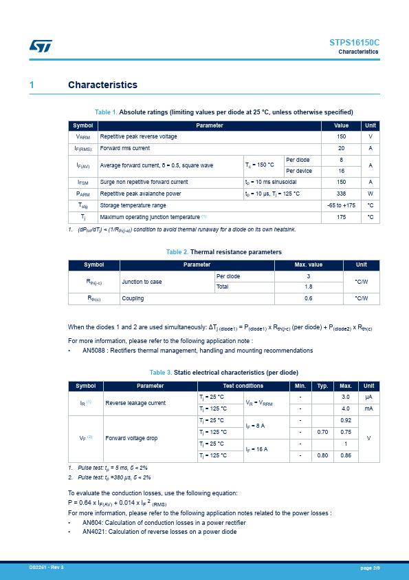 STPS16150CT