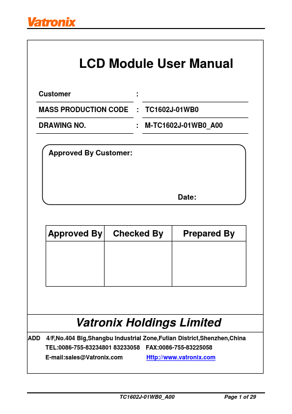 TC1602J-01WB0