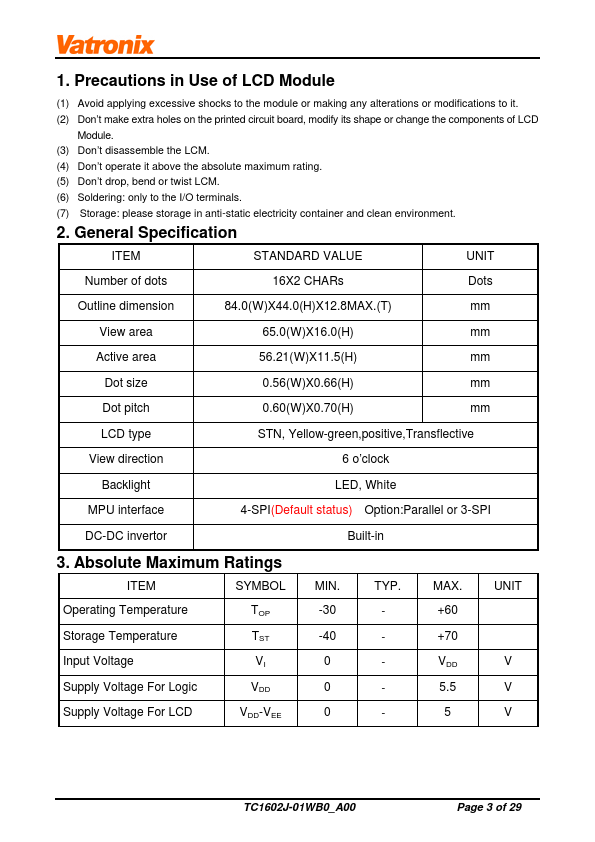 TC1602J-01WB0