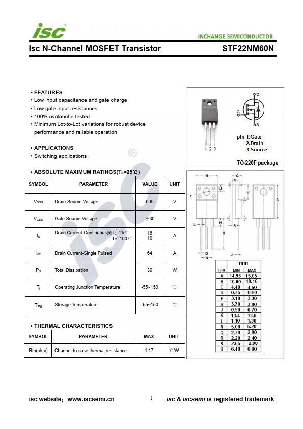 STF22NM60N