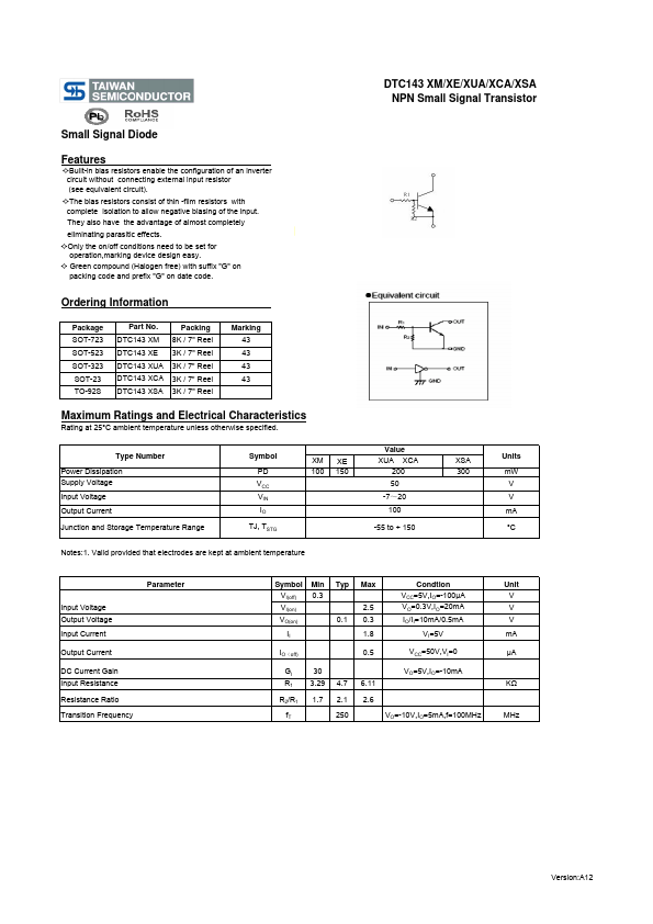 DTC143XM