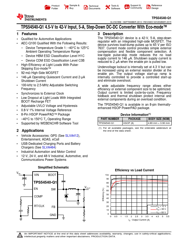 TPS54540-Q1