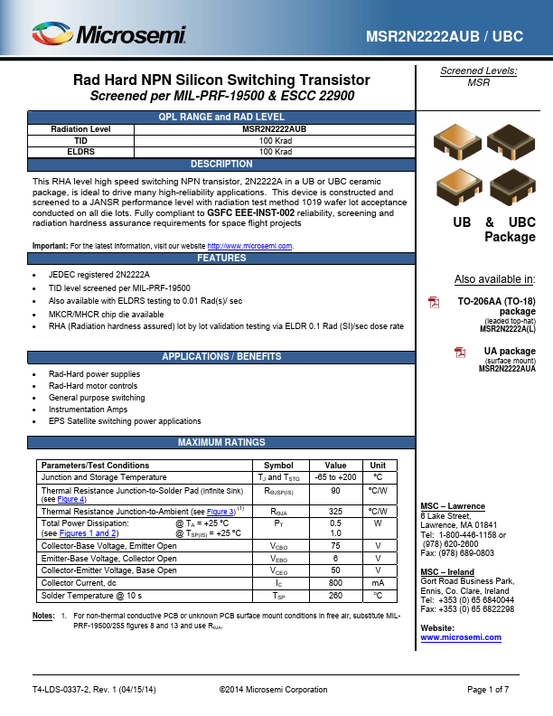 MSR2N2222AUBC