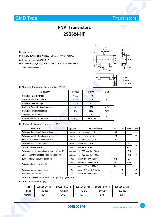 2SB624-HF