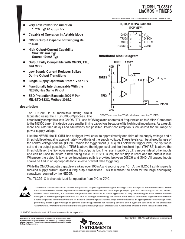 TLC551Y