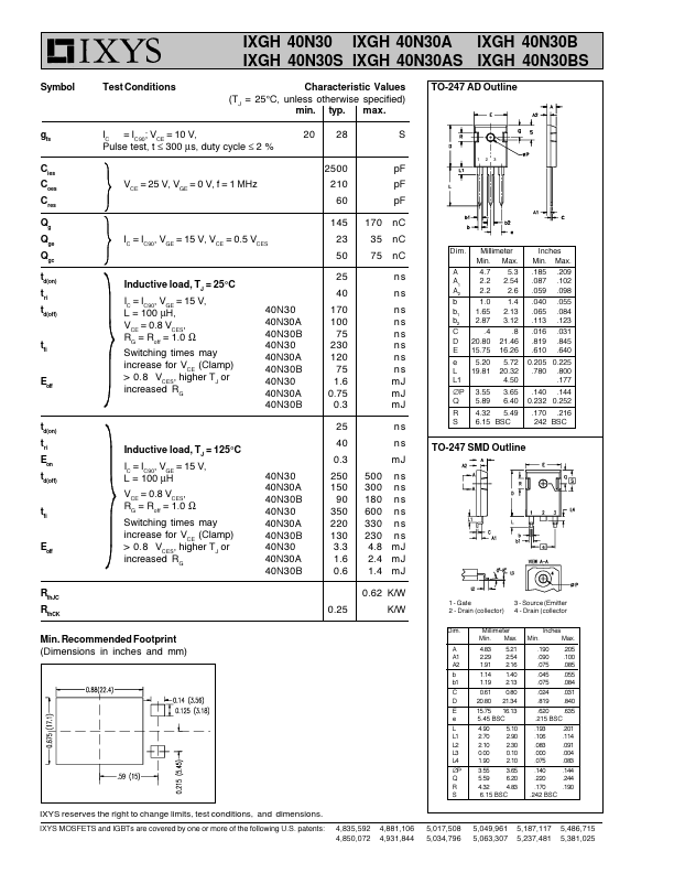 IXGH40N30A