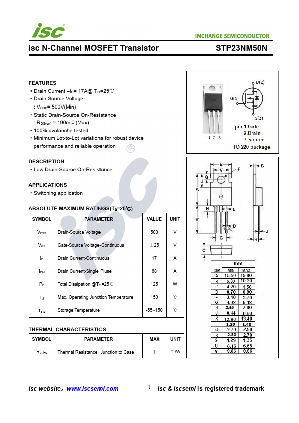 STP23NM50N