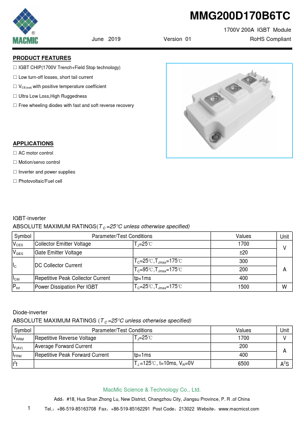 MMG200D170B6TC