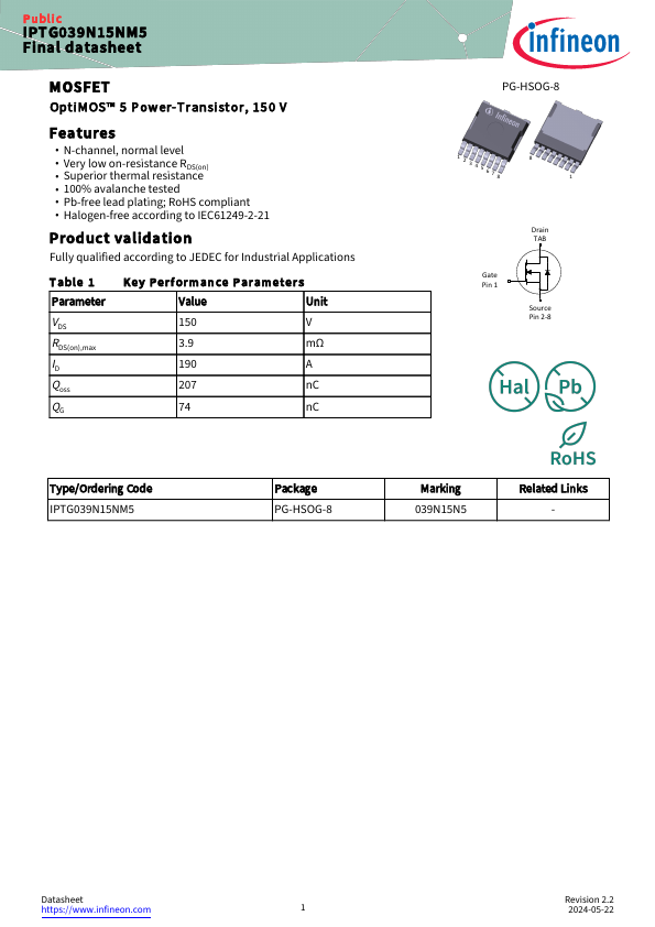 IPTG039N15NM5