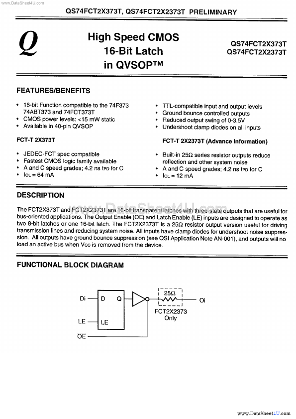 QS74FCT2X373T