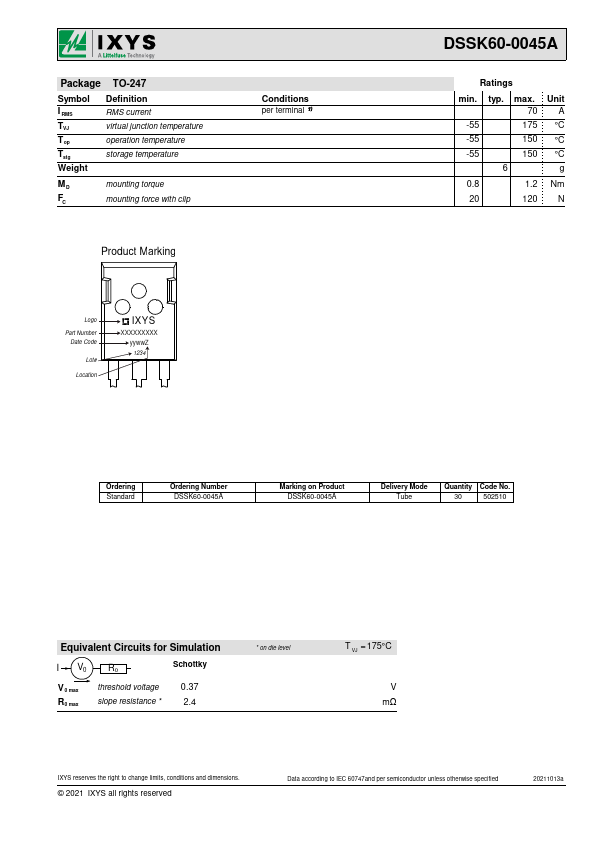 DSSK60-0045A