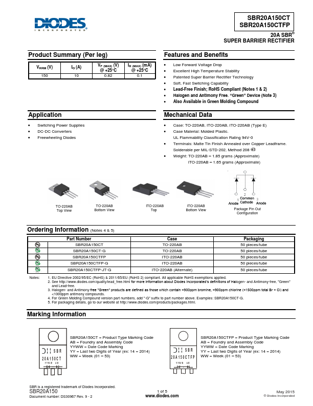 SBR20A150CTFP