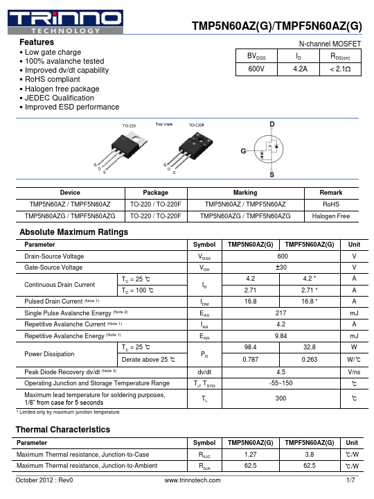 TMPF5N60AZG