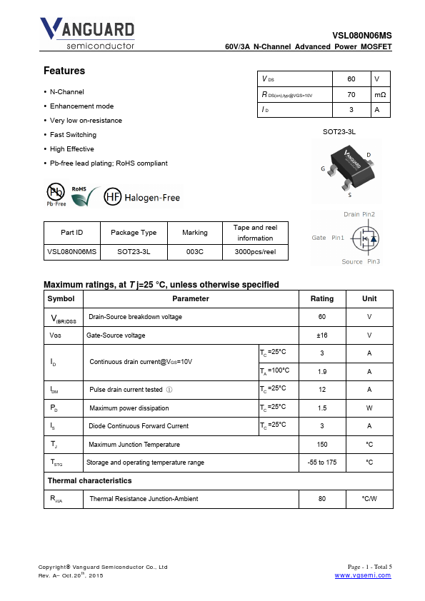 VSL080N06MS