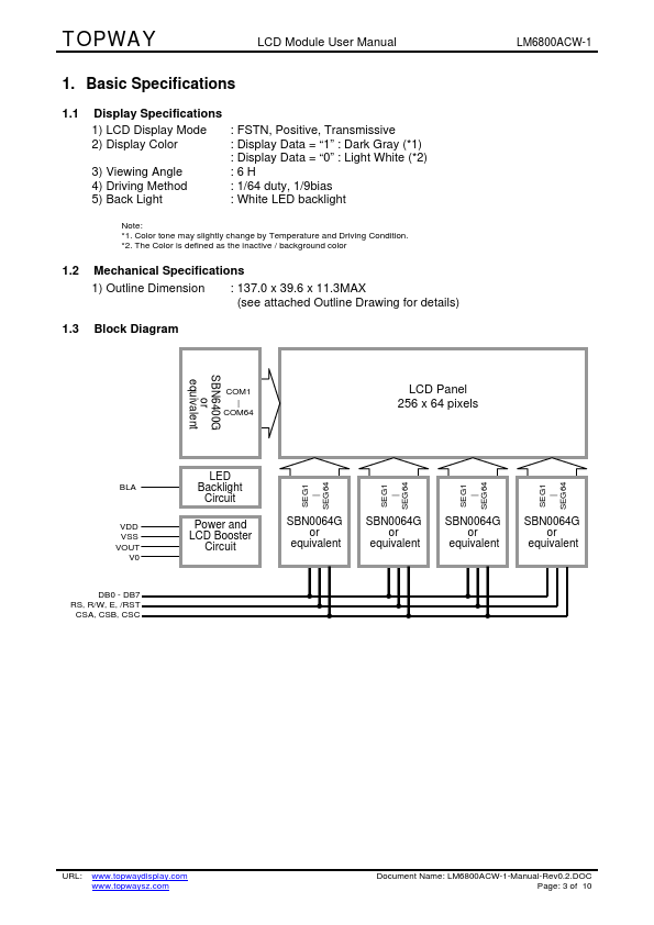 LM6800ACW-1