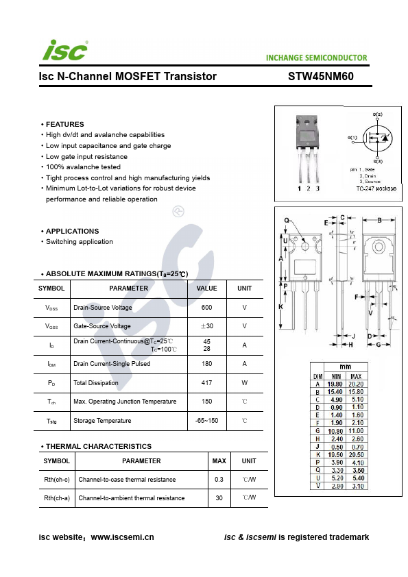 STW45NM60