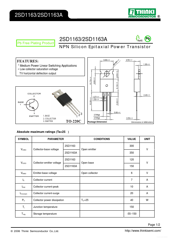 2SD1163