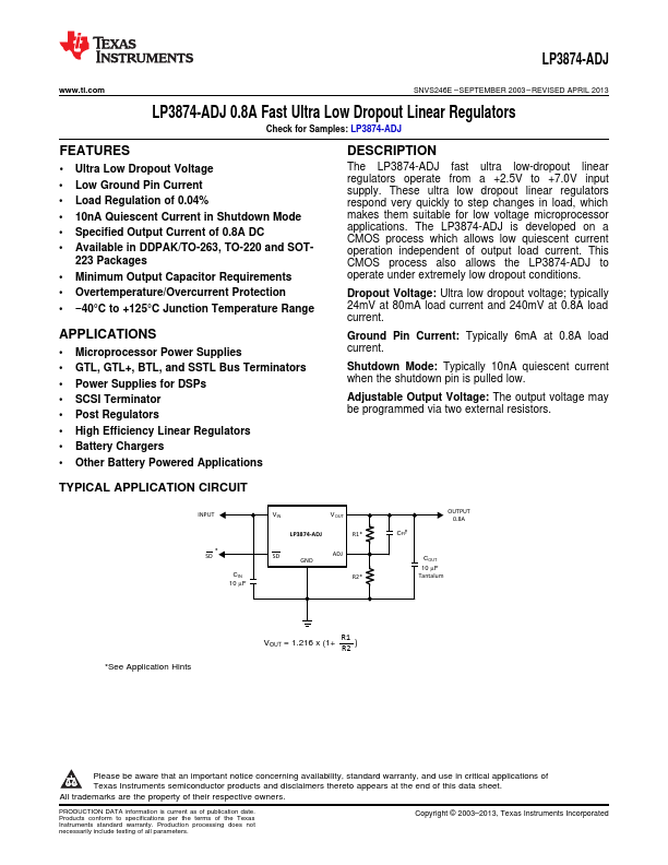 LP3874-ADJ