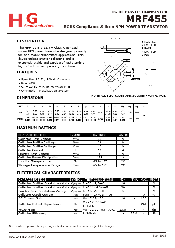 MRF455