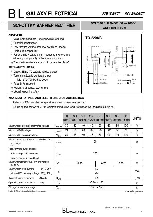 SBL3045CT