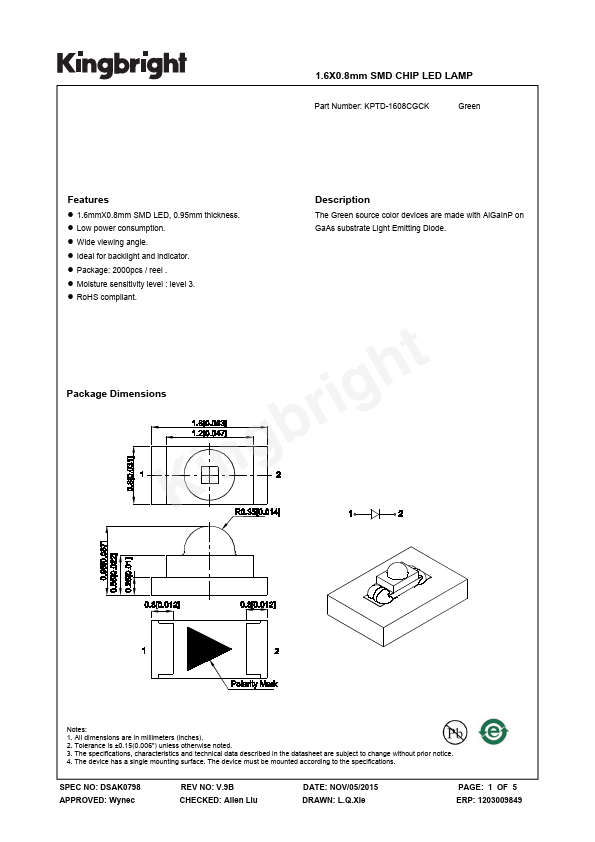 KPTD-1608CGCK