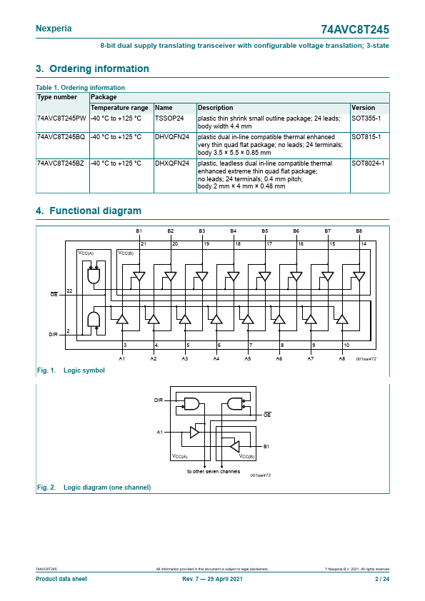 74AVC8T245