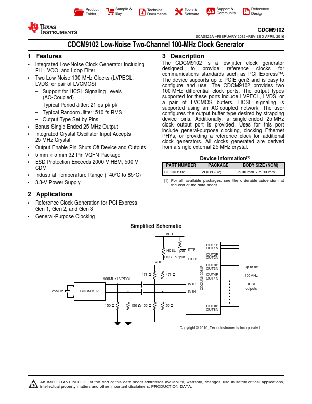 CDCM9102