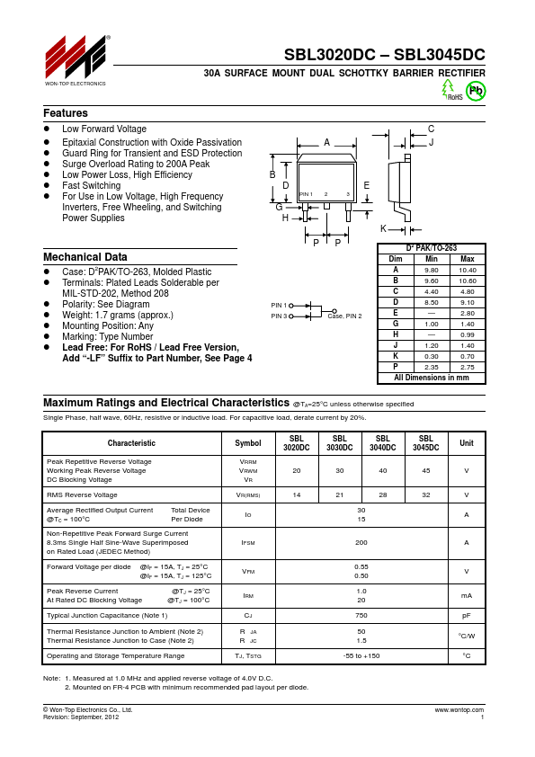 SBL3045DC