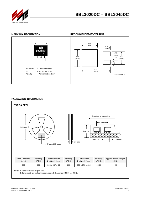 SBL3045DC