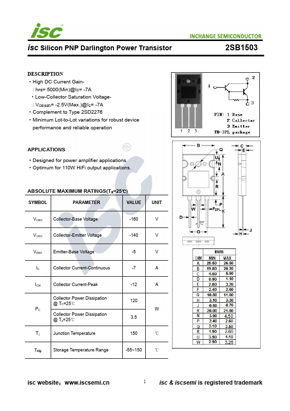 2SB1503