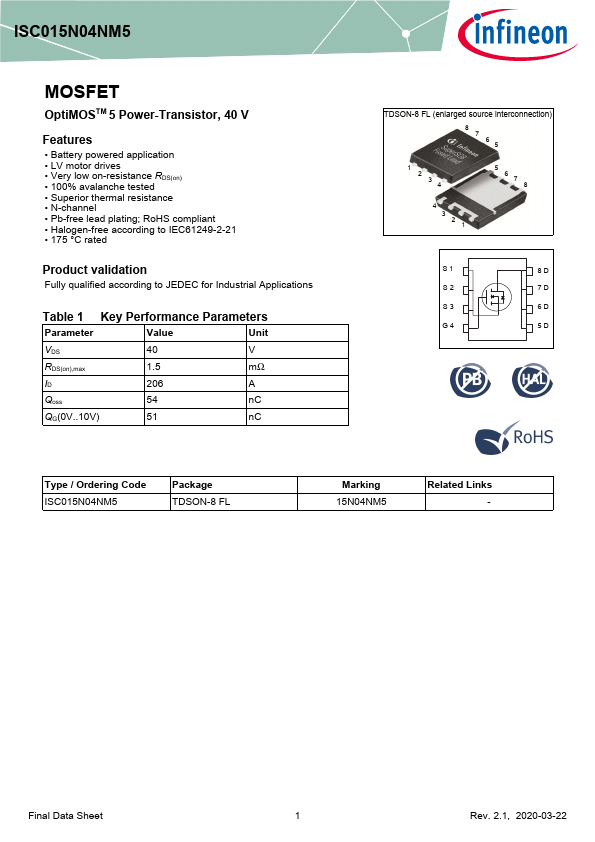 ISC015N04NM5