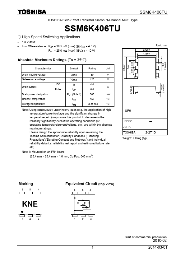 SSM6K406TU