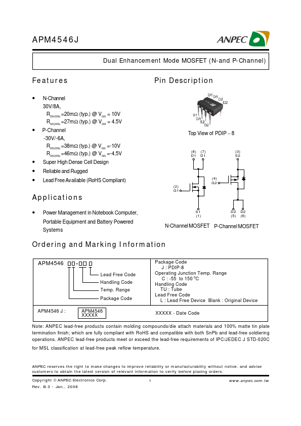 APM4546J