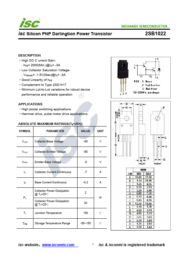 2SB1022