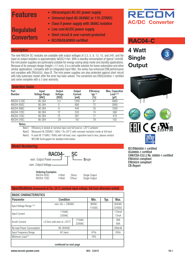 RAC04-3.3SC