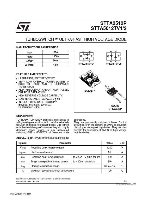 STTA5012TV1