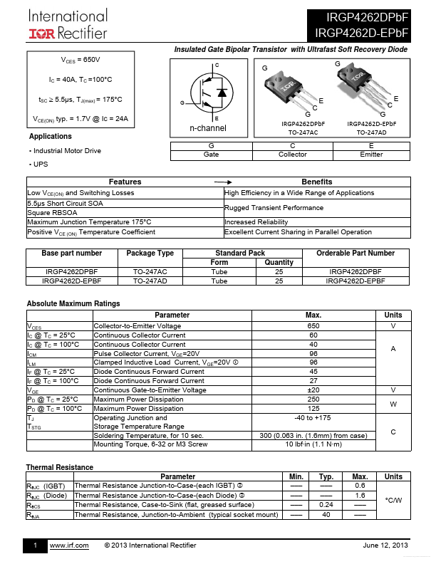 IRGP4262DPBF