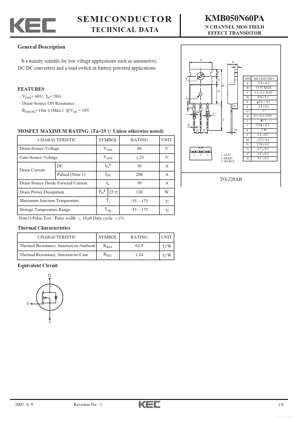 KMB050N60PA