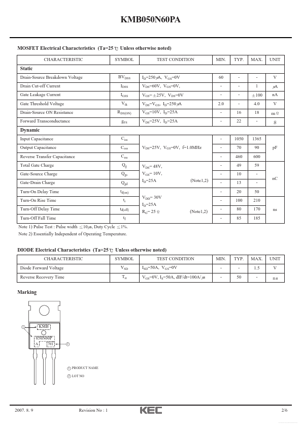 KMB050N60PA