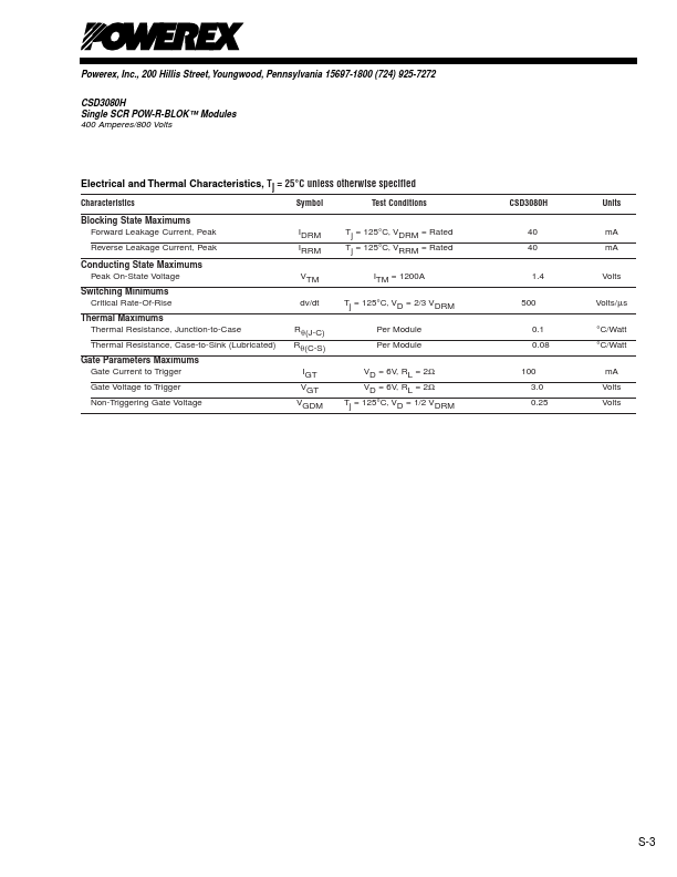 CSD3080H