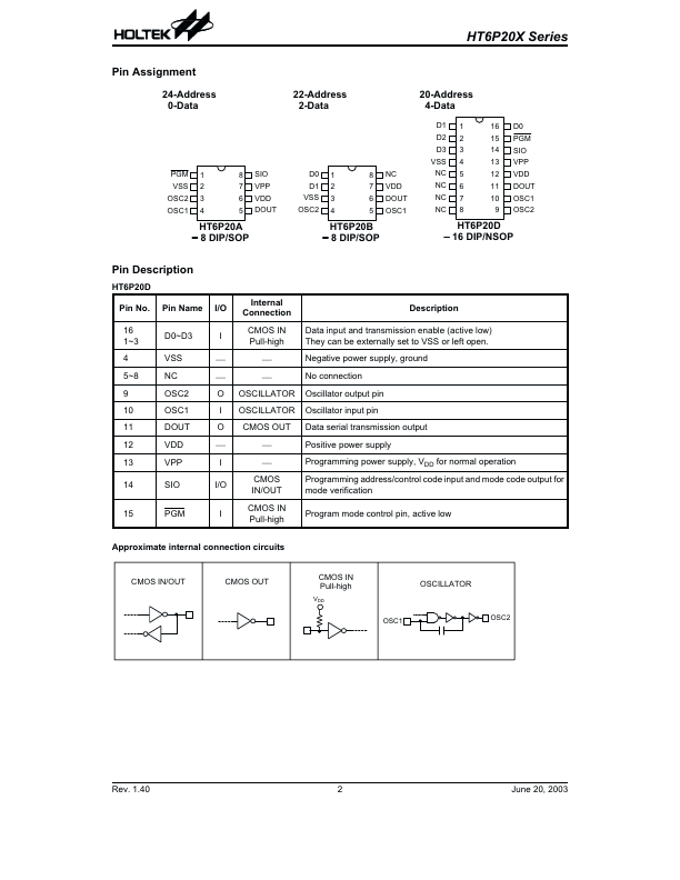 HT6P20D