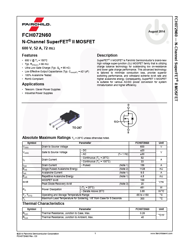 FCH072N60