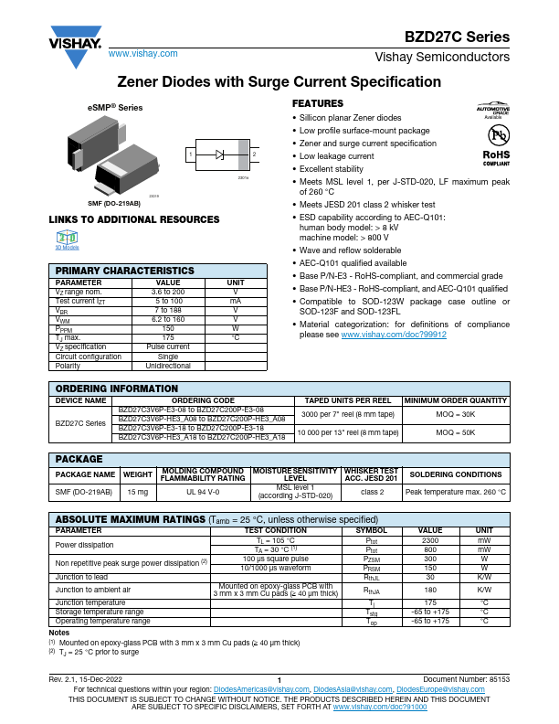 BZD27C160P