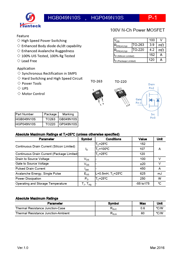 HGP049N10S