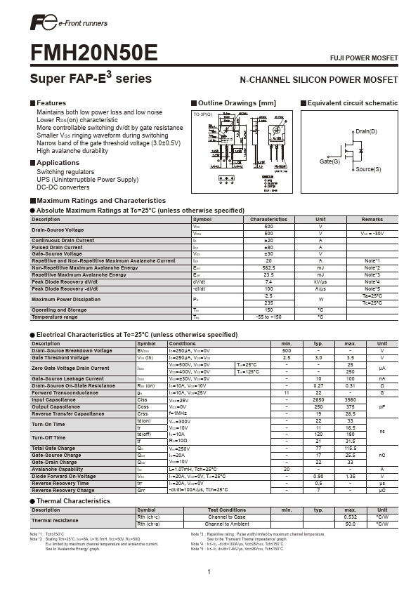 FMH20N50E